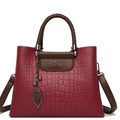 Bolsa Crossbody em Couro Aligator 3 Camadas - Aligab