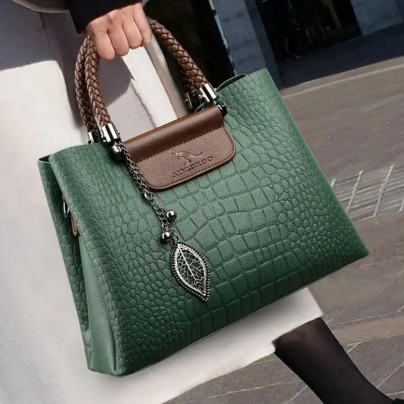 Bolsa Crossbody em Couro Aligator 3 Camadas - Aligab