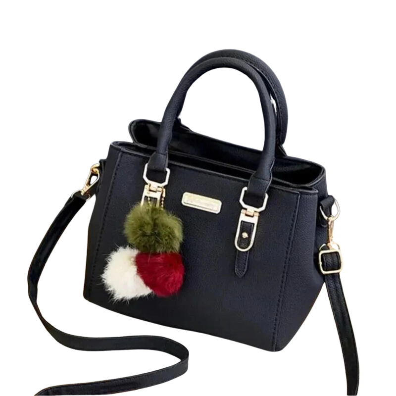 Bolsa em Couro PU Vintage - Tassel Boston