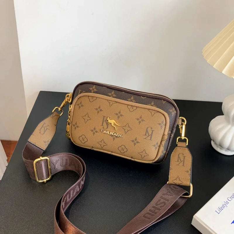 Bolsa em Couro Crossbody - Wallet