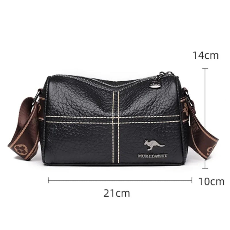 Bolsa em Couro Genuíno de Ombro Crossbody - Have