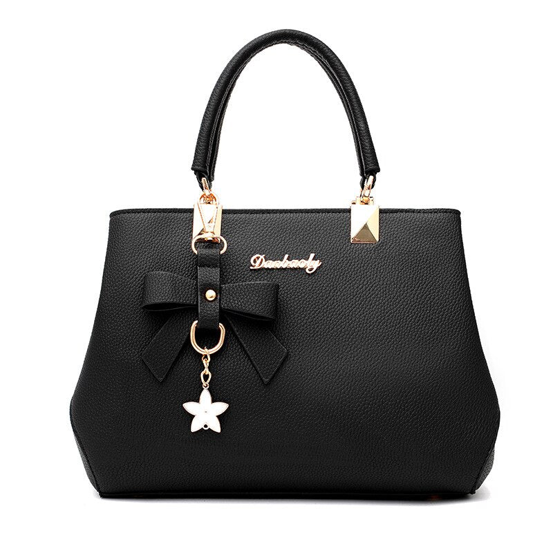 Bolsa em Couro Satchel Bag - Estrela