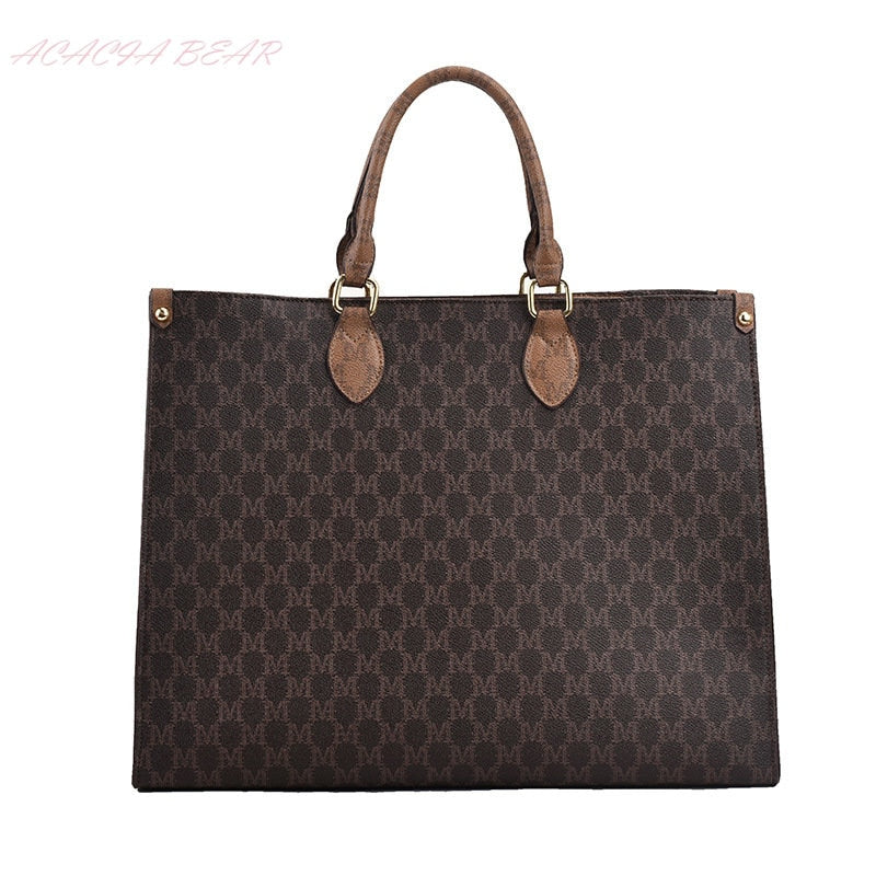 Bolsa Grande Tote Lady Ombro Luxo - Letters