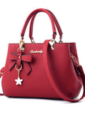 Bolsa em Couro Satchel Bag - Estrela