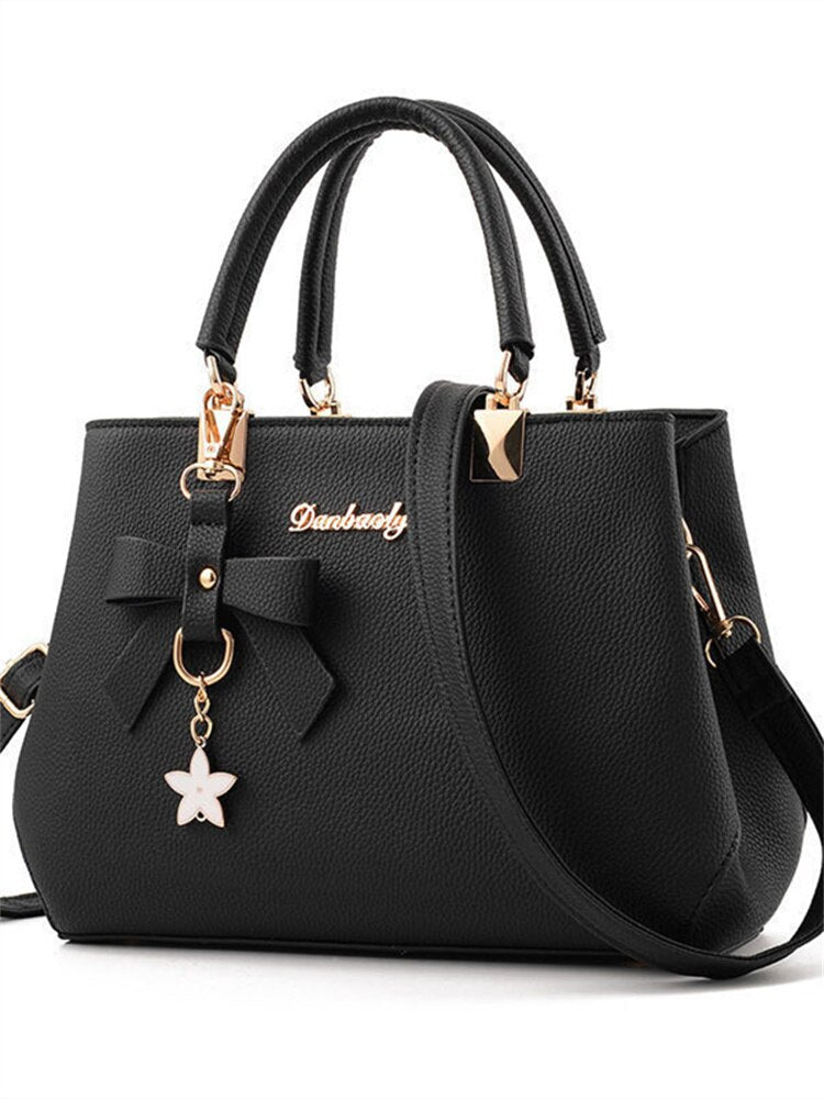 Bolsa em Couro Satchel Bag - Estrela