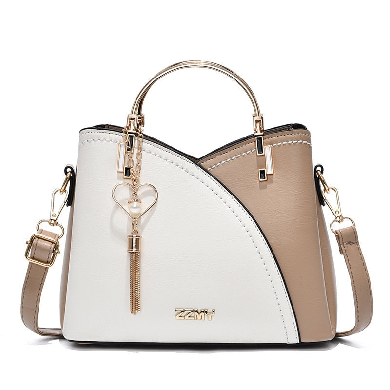 Bolsa em Couro PU Crossbody Retal - Florenza